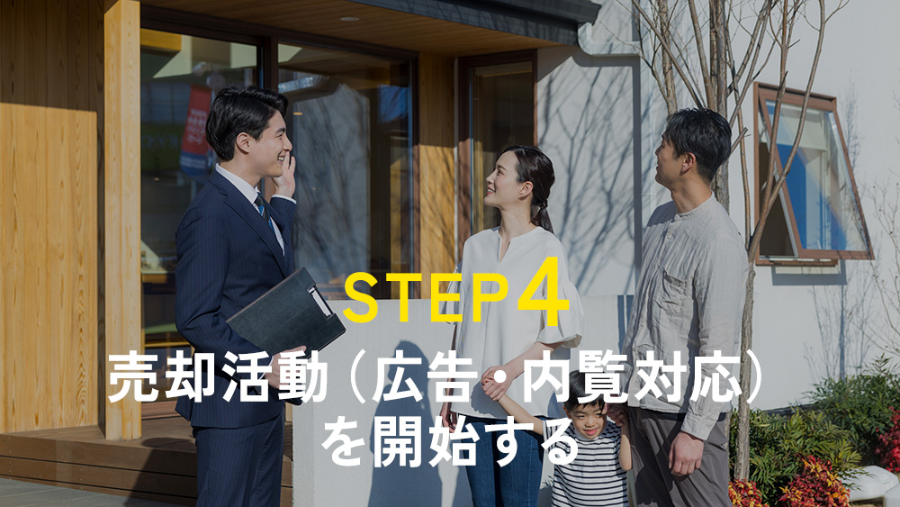 STEP4｜売却活動（広告・内覧対応）を開始する