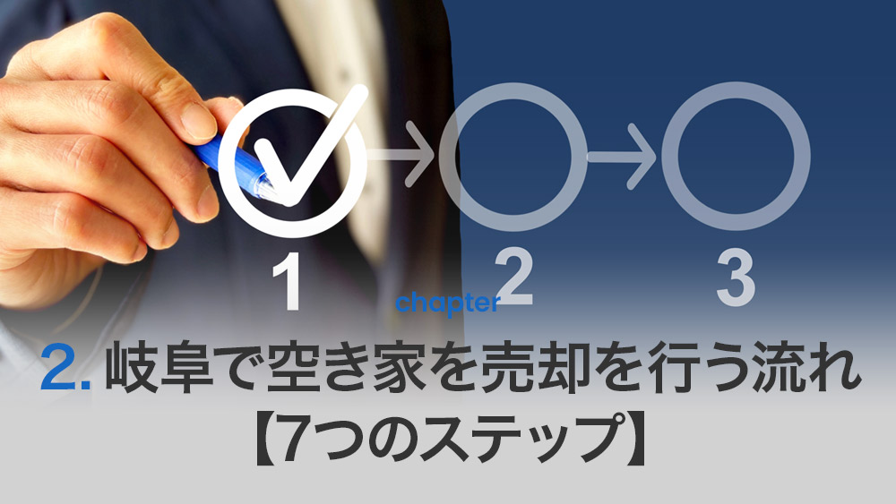岐阜で空き家を売却を行う流れ【7つのステップ】